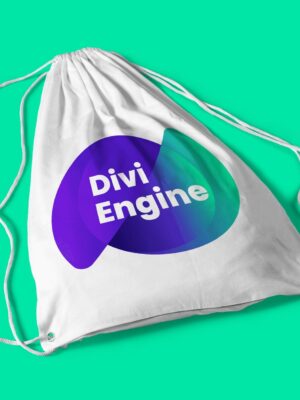Divi Engine String Bag (Big Logo)
